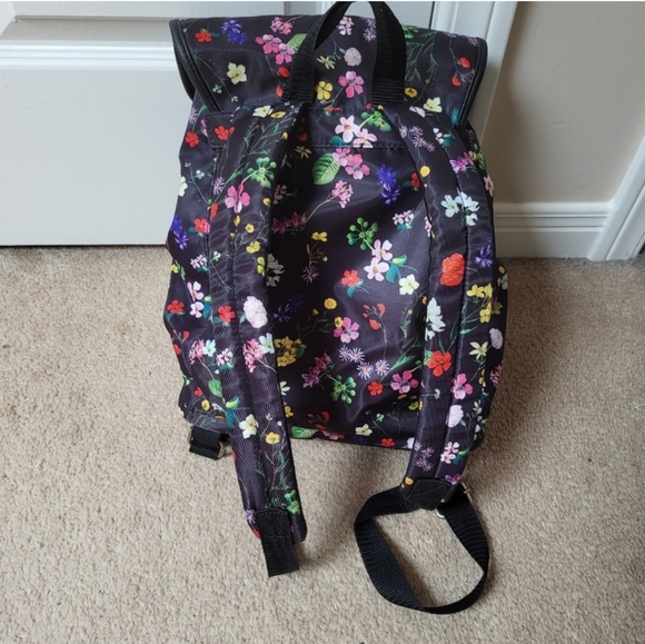 BLACK FLORAL BACKPACK! - Picture 2 of 6